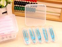 Комплект из 5 штук мини-наборов для мягких контактных линз - пинцет + присоска JM551