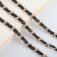 Metal non-slip chain, with black rope, for glasses and masks GL751
