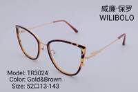 Metal +TR90 ultrathin women's frames with spring hinges Wilibolo TR3024