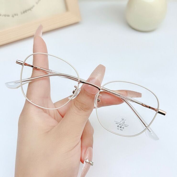 Оправа металлическая с линзами Blue Ray Cut MAMO H5908