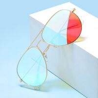 Металлические очки с защитой от синего света Blue Block для дальтоников, с футляром KY3026-3色盲