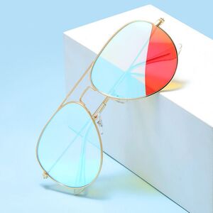 Металлические очки с защитой от синего света Blue Block для дальтоников, с футляром KY3026-3色盲