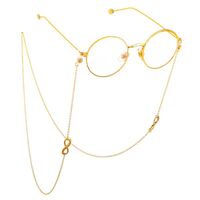 Metal non-slip chain, with number 8, for glasses and masks GL057