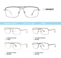 Metal men's frame for glasses MM4027