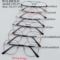 Metal ultrathin frames with spring hinges Wilibolo G95-277