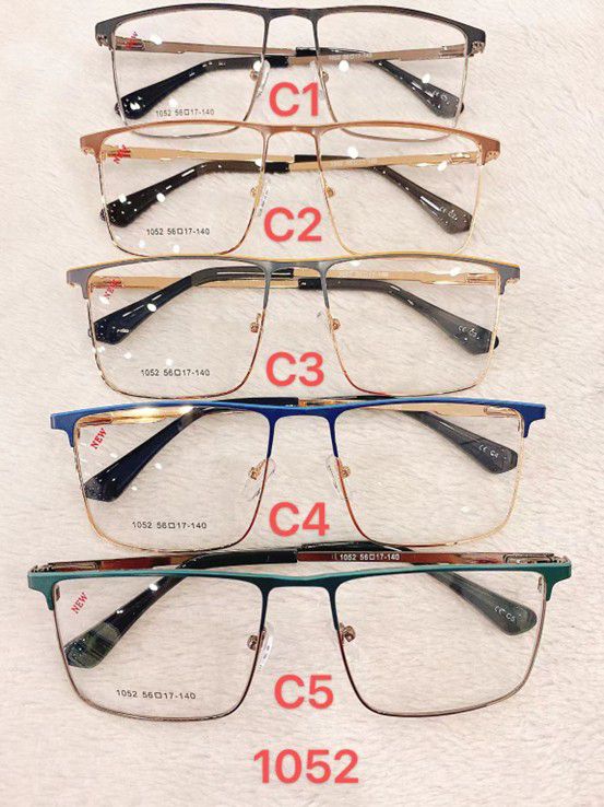 Metal frame for glasses with spring hinges Defile D1052