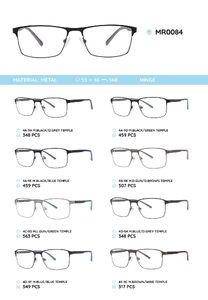 Металлическая оправа с дужками из материала TR-90 MR0084
