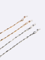 Набор из двух цепочек для очков со стразами и губами GM063