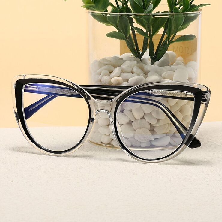 Plastic frame with anti-blue light protection lenses, with spring hinges Elit 5730-EL