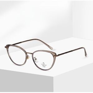 Combined frame (metal + TR90) with Blue Ray Cut protection lenses and flex MAMO S11806