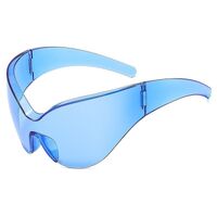 Plastic rimless sunglasses W68193
