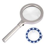 Magnifier with universal backlight, magnifying glass with handle SZ-12-XX, diameter 85 mm, magnification: 5Х, 10Х