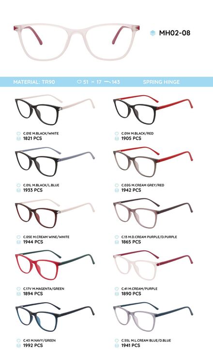 TR-90 plastic frames MH02-08