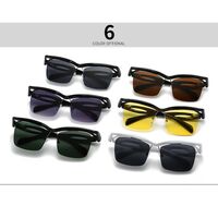Plastic sunglasses retro style wigt square lenses Elit LH169-EL
