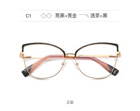 Оправа металлическая с линзами блю-блокерами 3024