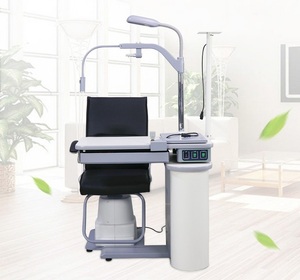 Рабочее место офтальмолога, комбинированный стол + кресло S-780B, столешница 890*500 мм 