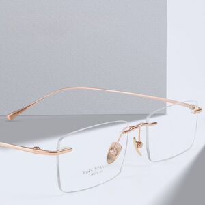 Titanium extralight rimless frames MAMO PT08203
