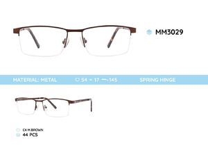 Оправа для очков металлическая мужская полуободковая MM3029