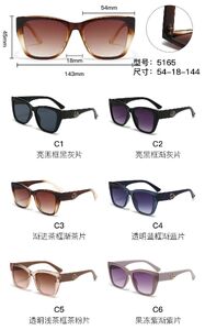 PC plastic sunglasses with metal hinge 5165W