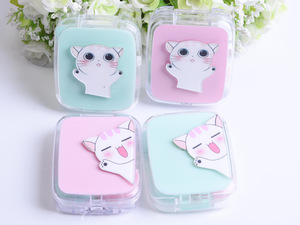 Набор для контактных линз складной с зеркалом и пинцетом 9018