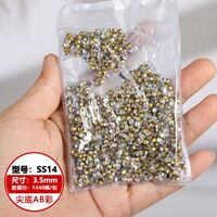 Set of rhinestones with a pointed bottom for frames and glasses repairing and decorating JD0007-AB