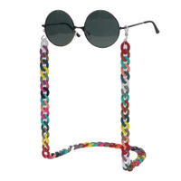 Multicolor acrylic eyeglass chain GB055