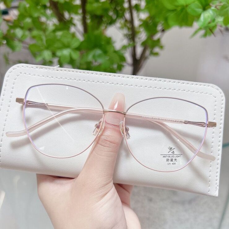 Combined frame (metal + TR90) with Blue Ray Cut protection lenses MAMO F93098