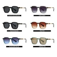 Plastic + metal retro round sunglasses for men Elit 6109-EL