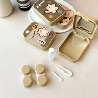 Kit for soft contact lenses XY5059棕色线条熊