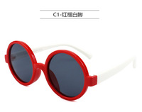 Polarized silicone sunglasses with UV400 protection for kids T11021-black