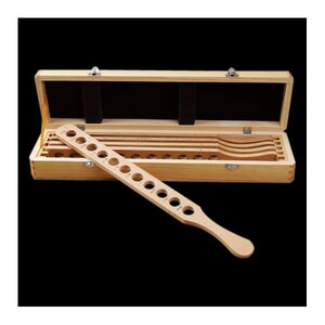 Набор линеек скиаскопических деревянных в деревянном кейсе RS-5R55W