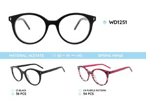 Plastic frames for glasses acetate material WD1251