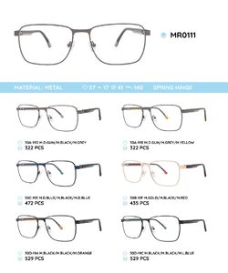 Металлическая оправа с дужками из пластика TR-90 MR0111