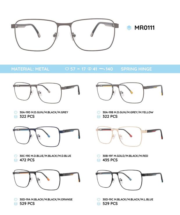 Metal frame with TR-90 temples MR0111