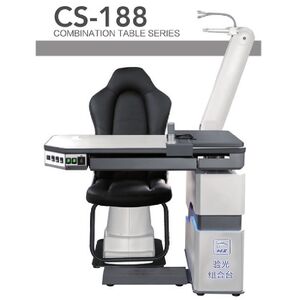 Рабочее место офтальмолога, комбинированный стол + кресло CS-188, столешница 1070*470 мм 