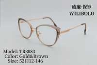 Metal + TR90 plastic ultrathin women's frames with spring hinges Wilibolo TR3083