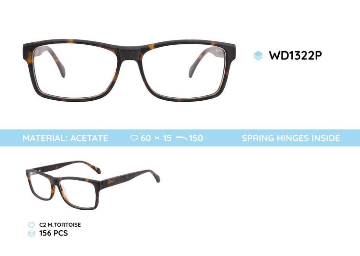 Plastic frames for glasses acetate material WD1322P