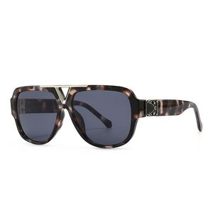 Plastic + metal square sunglasses Elit 3181-EL