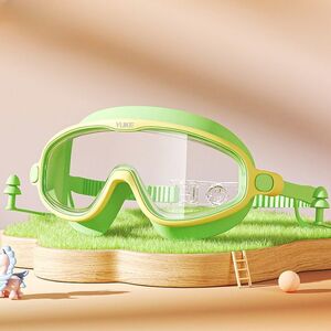 Swimming waterproof anti-fog goggles for kids, with earplugs, nose clip, box, 7005-YU
