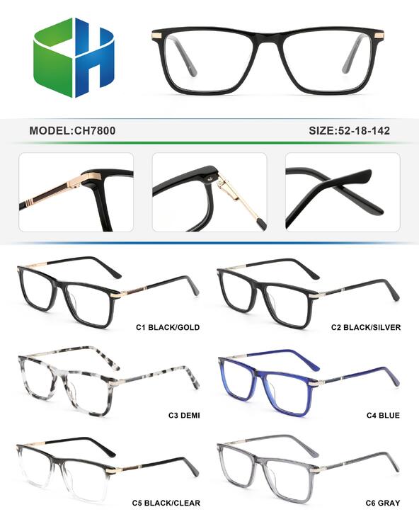 Оправа пластиковая из ацетата с флексом CH7800-DA