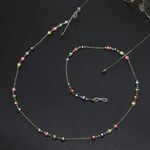 Metal non-slip gold chain, with high-grade real gold, for glasses and masks GL660