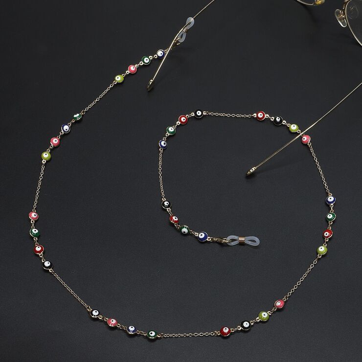 Metal non-slip gold chain, with high-grade real gold, for glasses and masks GL660