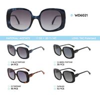 Plastic acetate frame polarized sunglasses WD6021