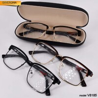 Men's metal eyeglasses Vizzini V8185-CASE