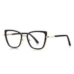 Оправа женская металлическая + пластик TR90, линзы-блюблокеры с защитой от ультрафиолета и синего света More FCS3150