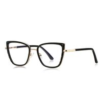 Metal + TR90 plastic Blue Blocker glasses frame for women with UV and blue light protection lenses More FCS3150