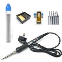 Soldering iron with digital display, 60 W, powered by 220 V