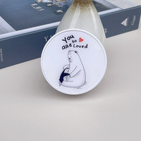 Kit for soft contact lenses (Kits for contact lenses) XF008BearPenguin