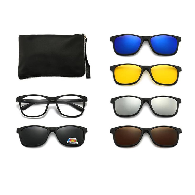 El Dorado frames with polarized sunshades set (clip-on) on magnet 2267A (5 pieces) 