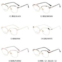 Combined frame (metal + TR90) or glasses with blue light protection, with spring hinges FA87167